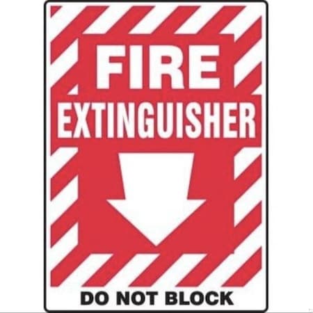 Accuform SAFETY SIGN FIRE EXTINGUISHER DO MFXG558VP MFXG558VP